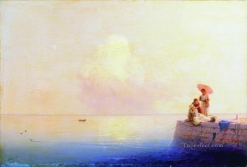 穏やかな海 1879 ロマンチックなイワン・アイヴァゾフスキー ロシア Oil Paintings